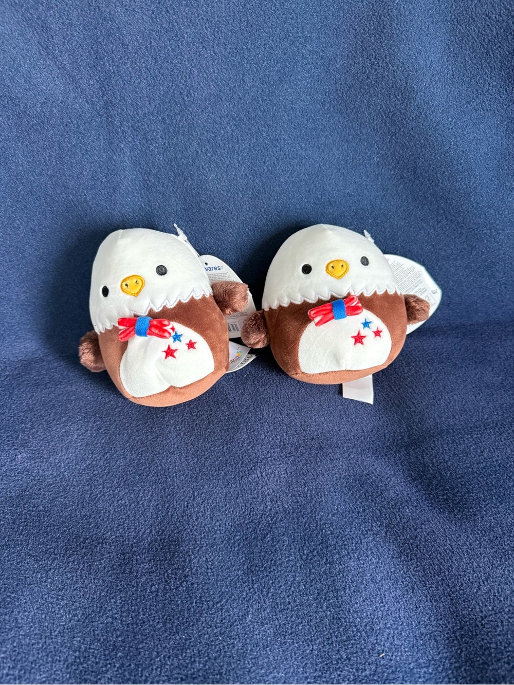 Squishmallows Fourth of July Edward the Eagle Patriotic bundle 4.5” NWT